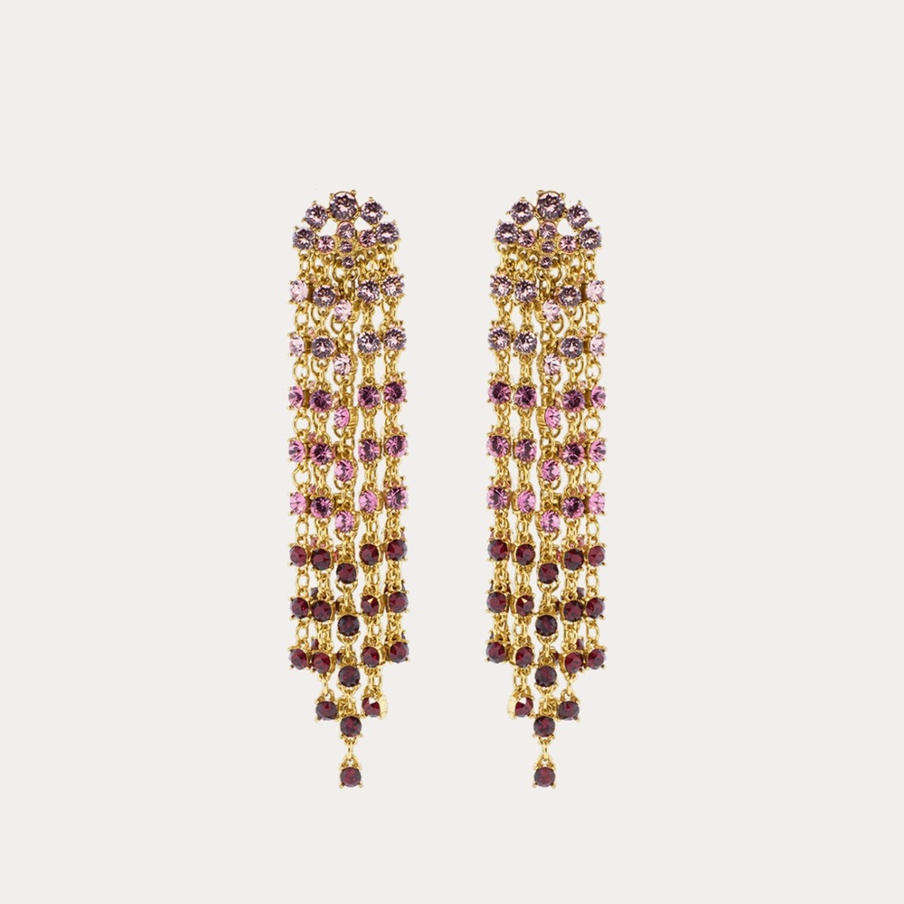 oscar de la renta
CRYSTAL CASCADE EARRINGS